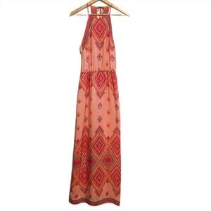 Alice & Trixie Silk Halter Maxi Dress. Size Small
